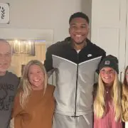 Mueller family with Giannis