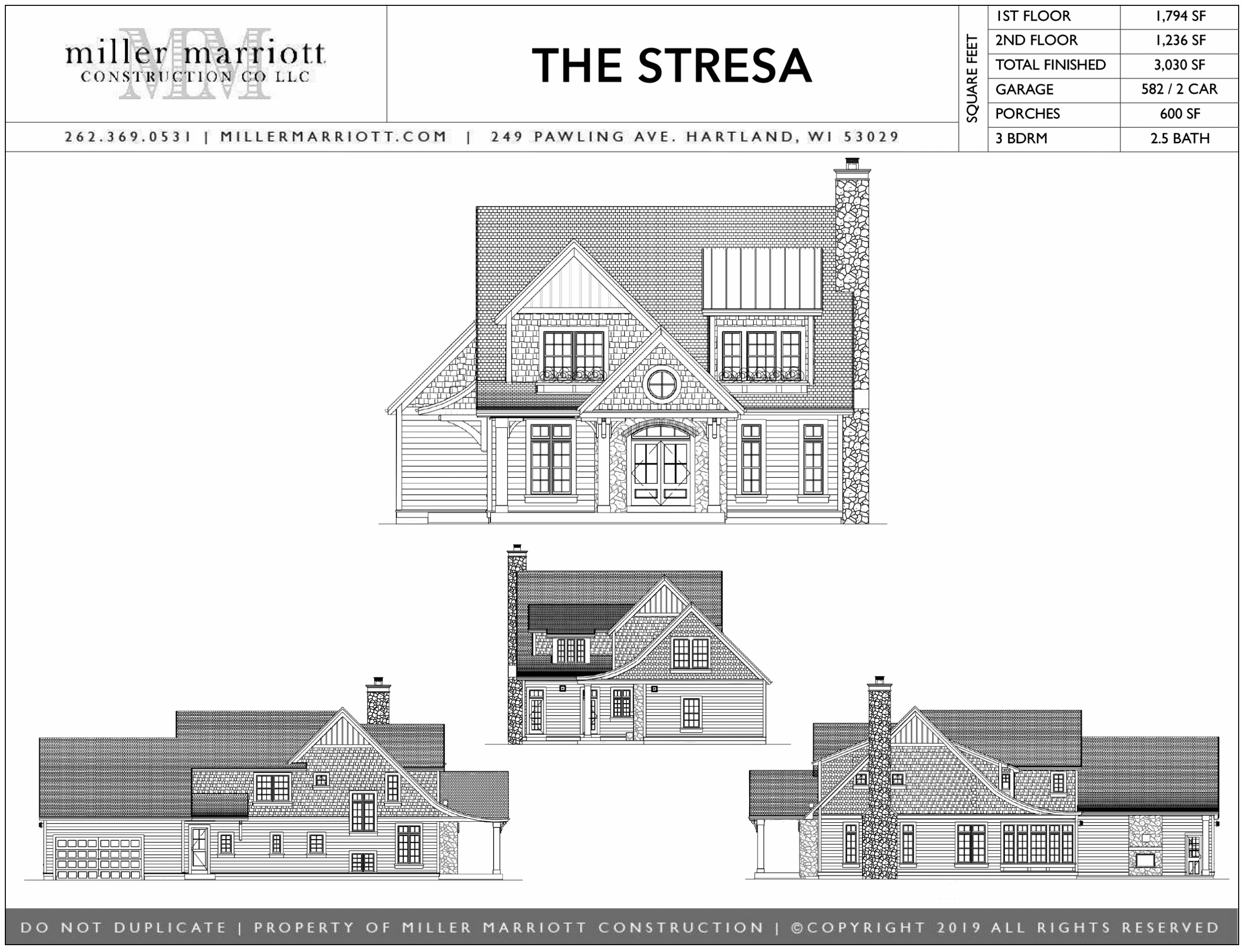 The Stresa cutsheet