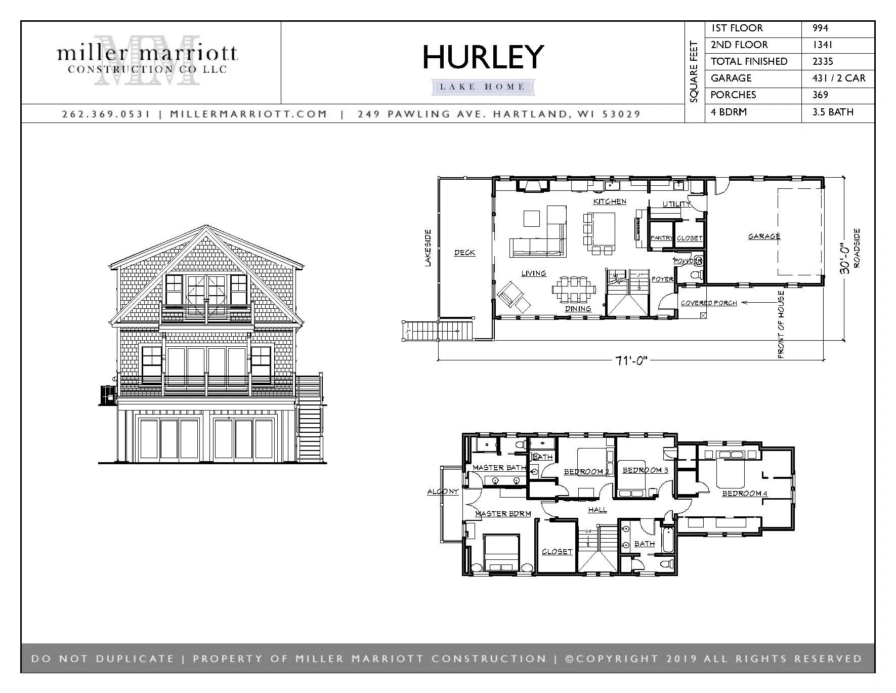 Hurley Lake Home Plan