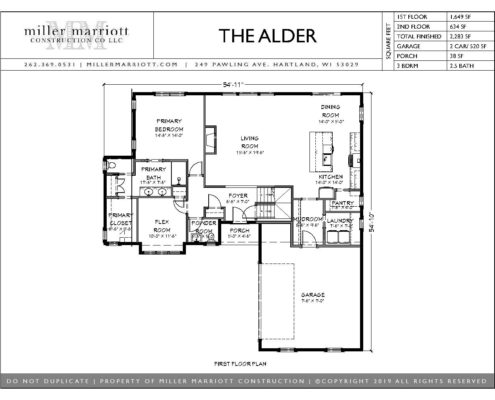 The Alder First Floor Plan