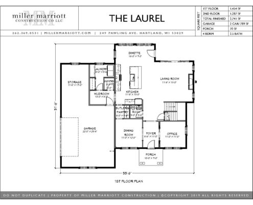 The Laurel First Floor Plan