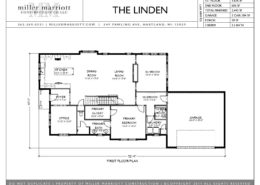 The Linden first floor plan