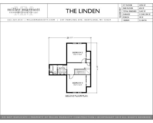 The Linden Second Floor Plan