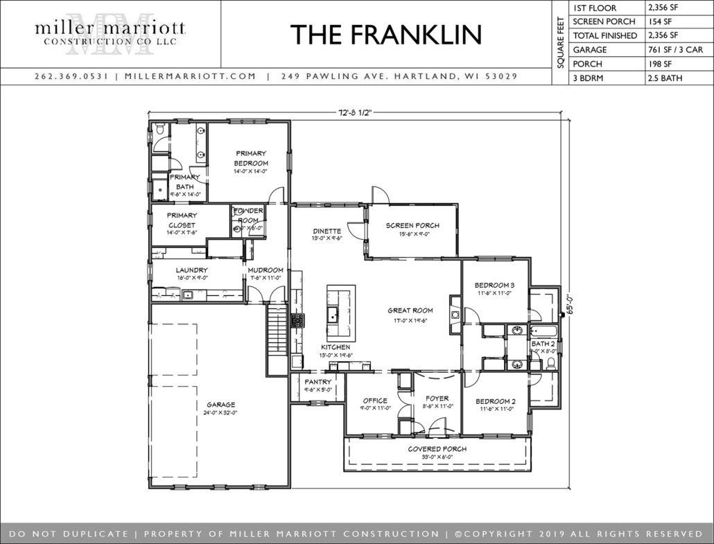 The Franklin Floor Plan