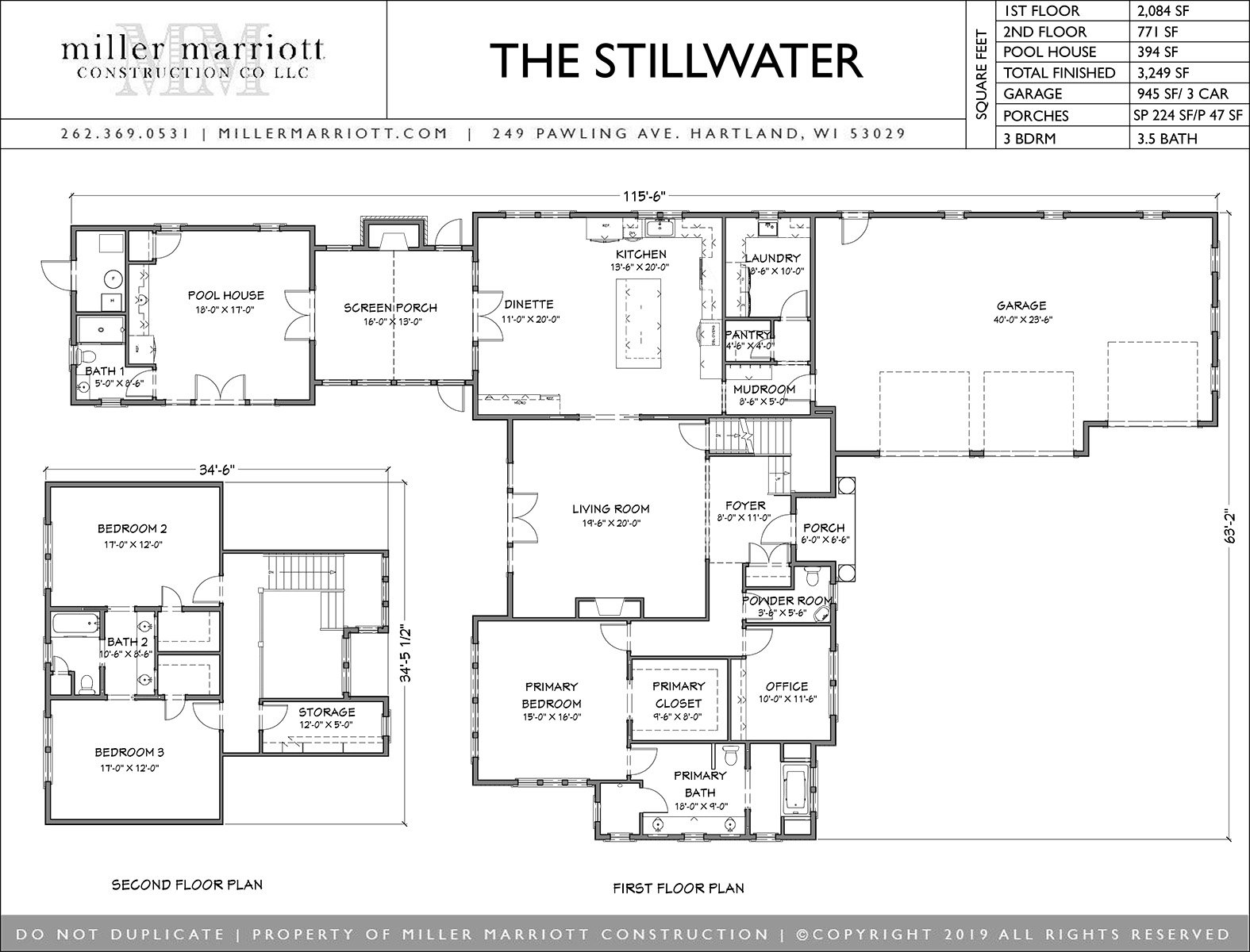 The Stillwater First and Second Floor Plan