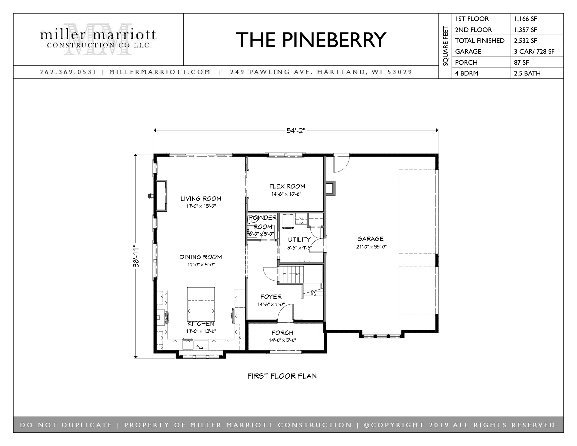 Pineberry 2023 First floor plan