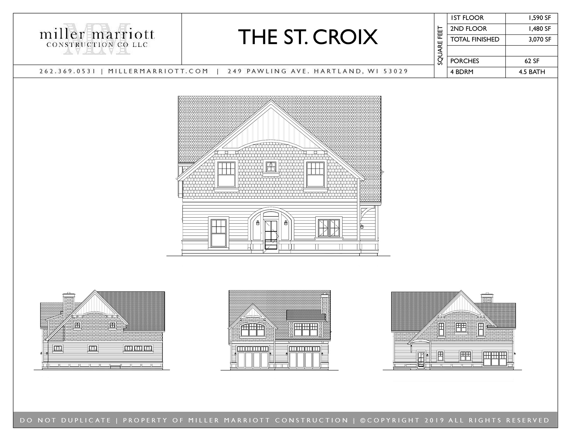 The St. Croix exterior plan