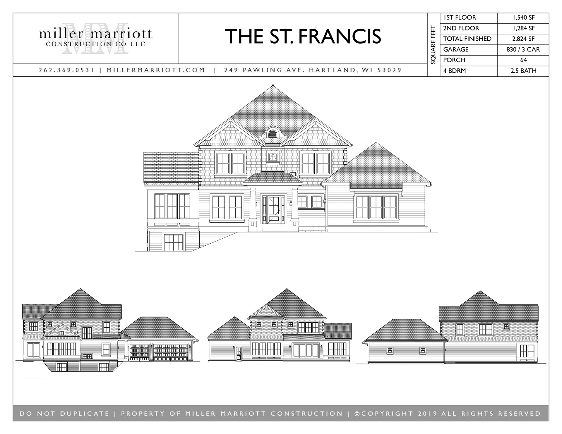 The St. Francis exterior plan