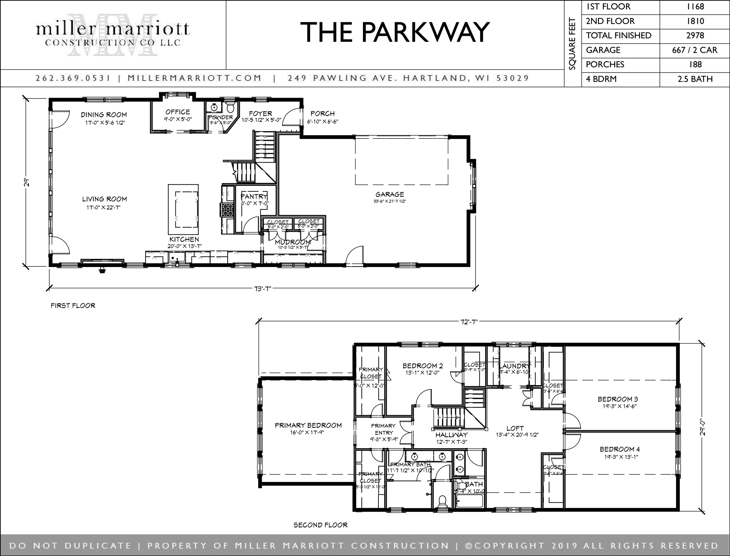 The Parkway cutsheet