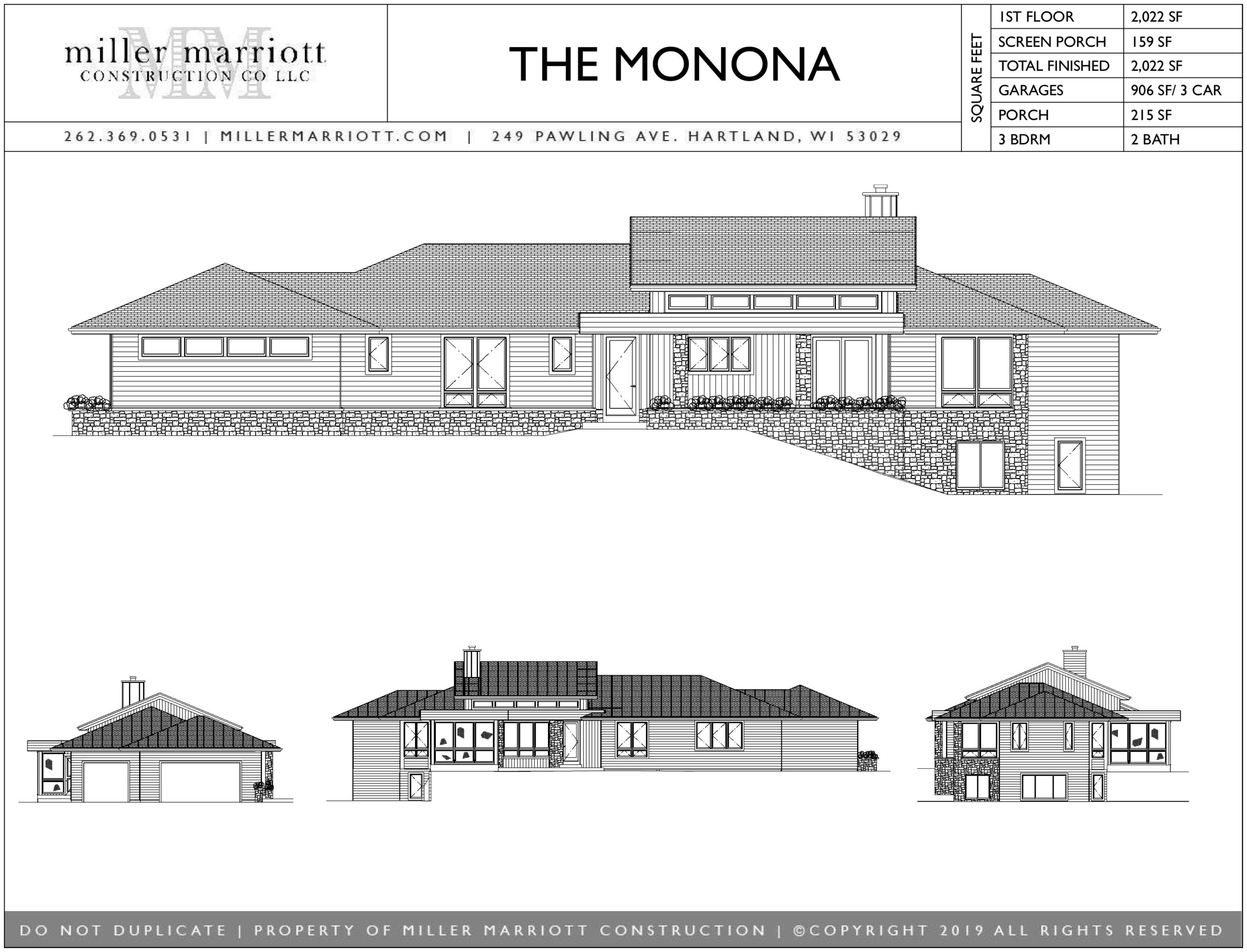 The Monona cutsheet