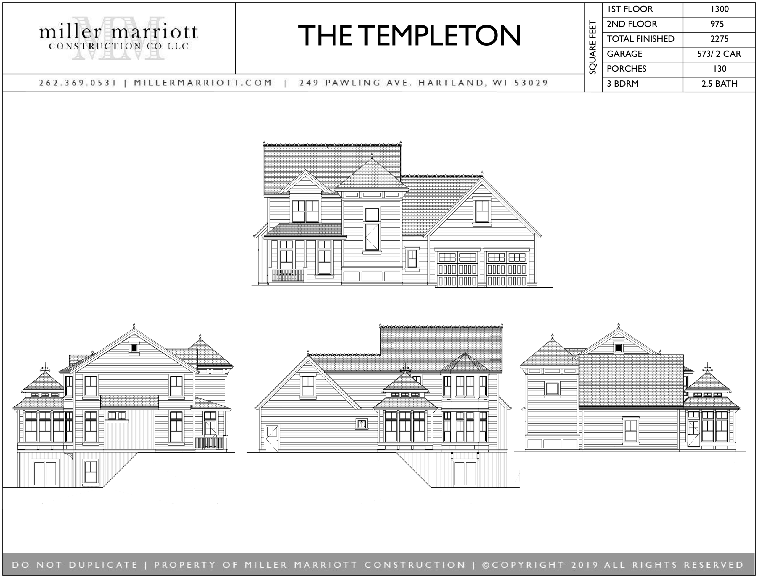 The Templeton cutsheet
