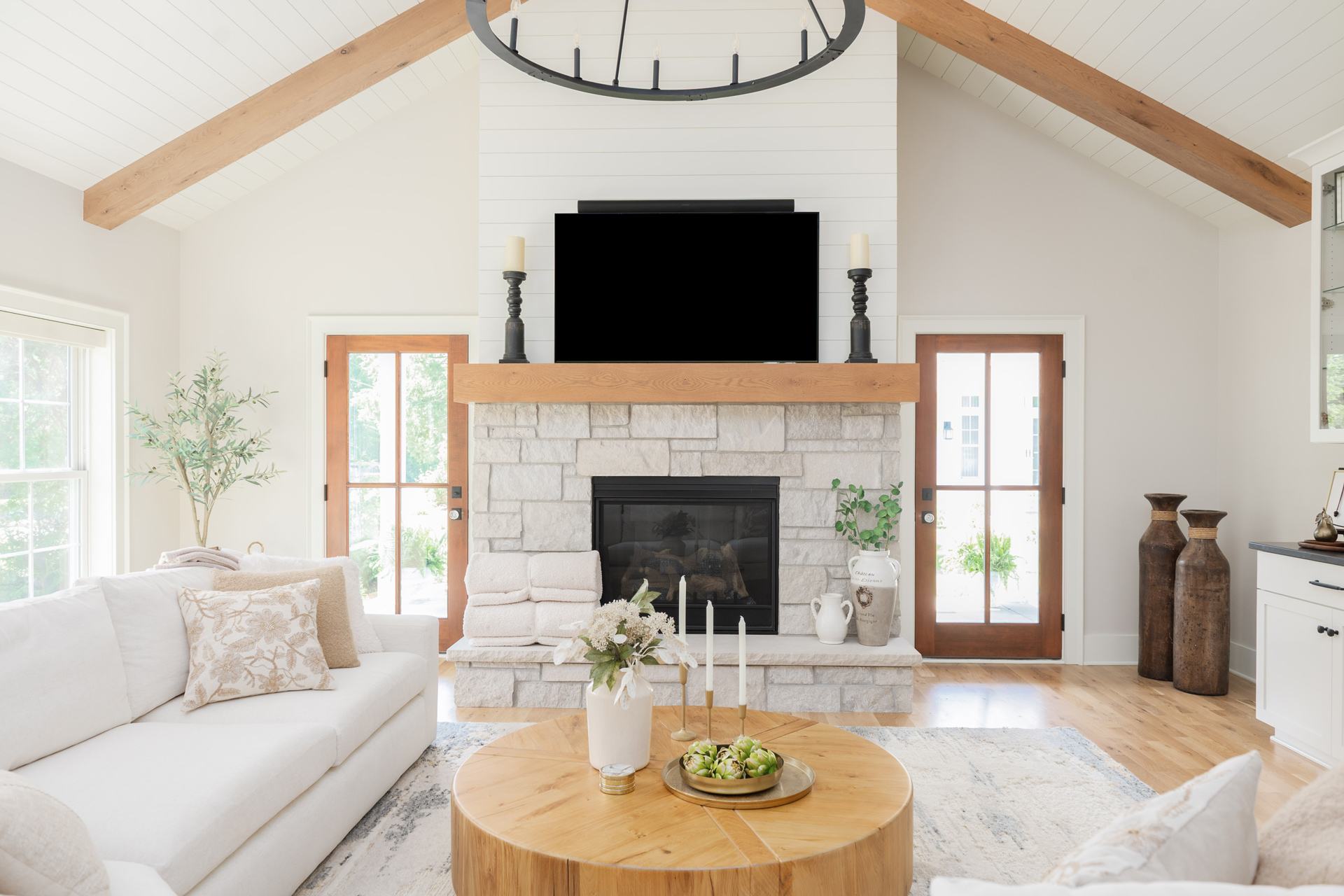 The Brooks living room
