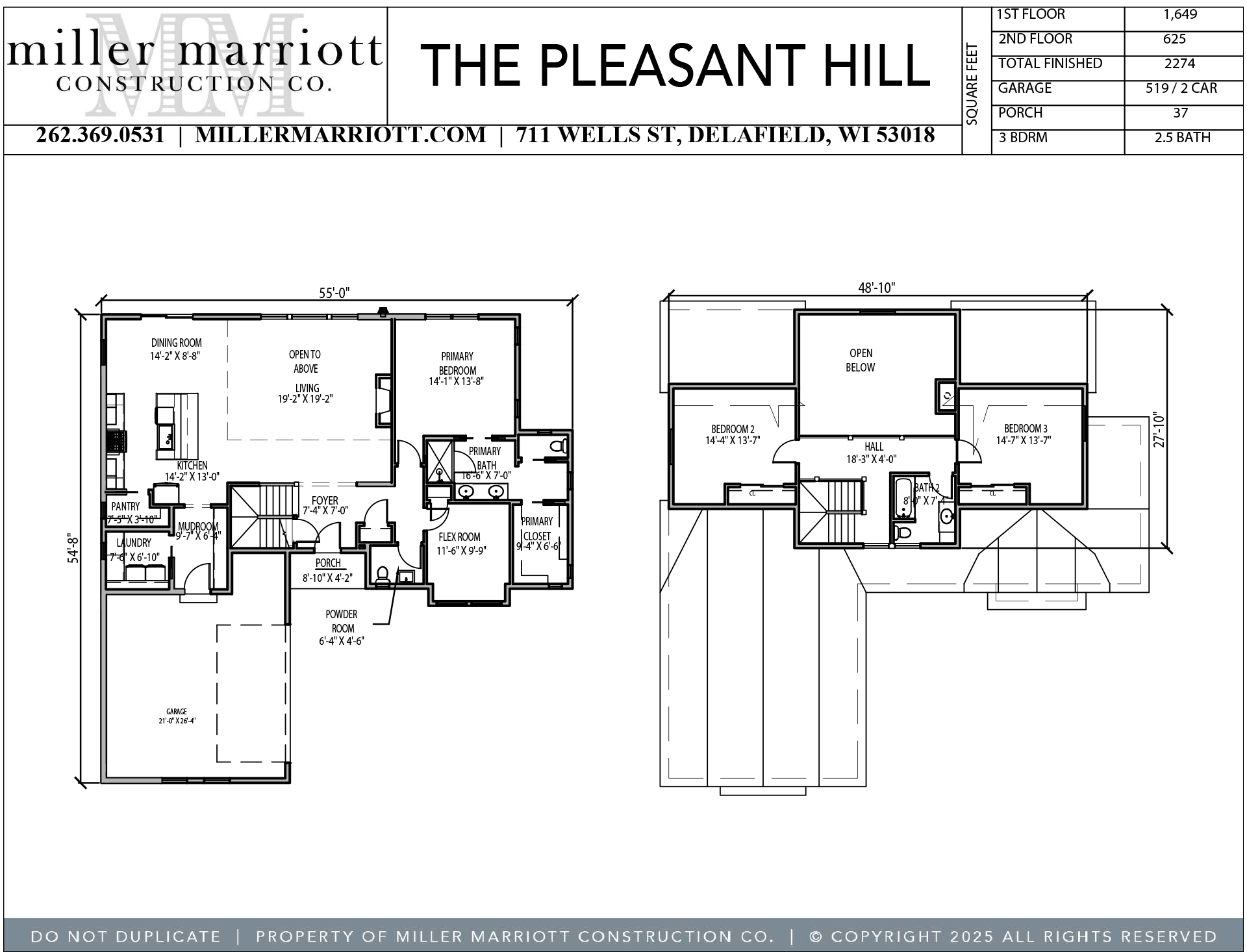 The Pleasant Hill Cutsheet